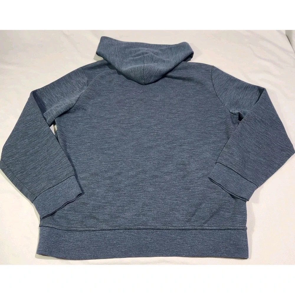 Polo Ralph Lauren Double Knit Full Zip Hoodie Mens XL Blue Eclipse Heather Navy‎